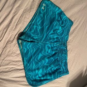 Blue under armor shorts